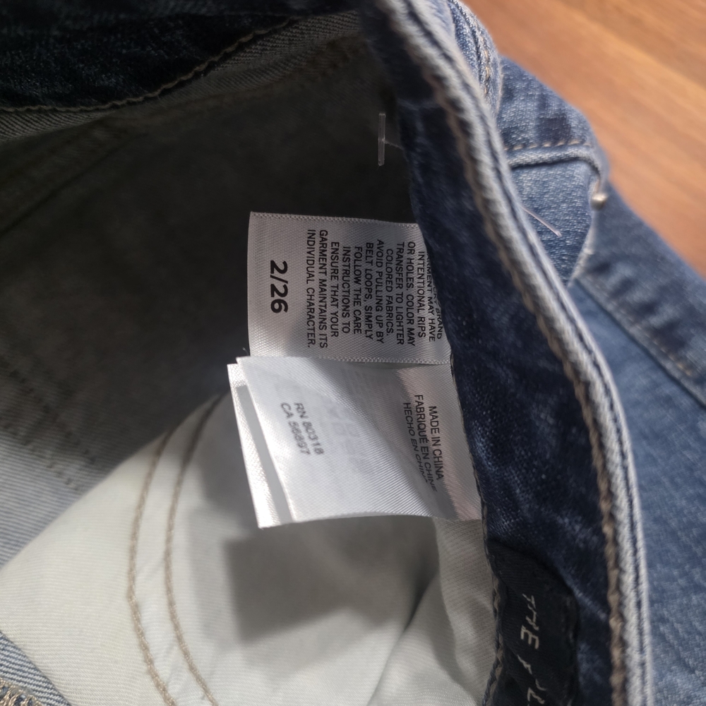 Lucky Brand Blue Denim Shorts Size 2 Ladies Rolled Cuff - Picture 5 of 5